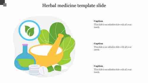Herbal medicine template slide